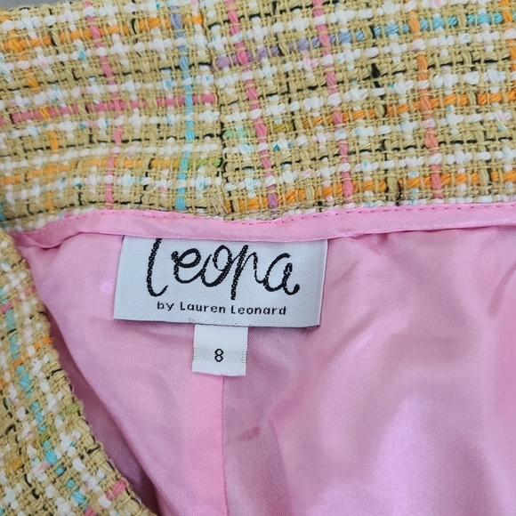 Leona By Lauren Leonard Tweed Shorts sz 8 - Picture 2 of 7